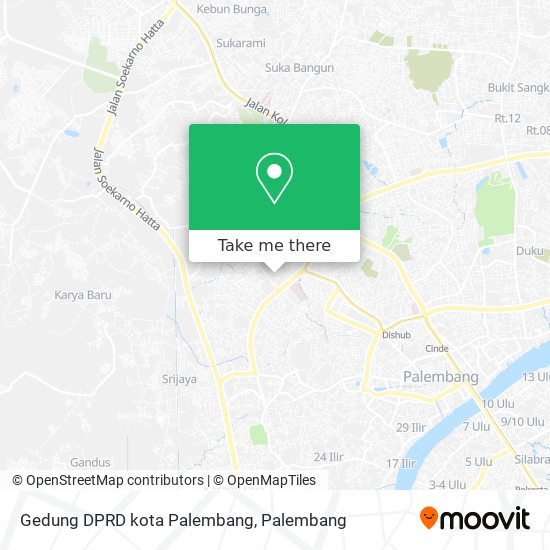 Gedung DPRD kota Palembang map