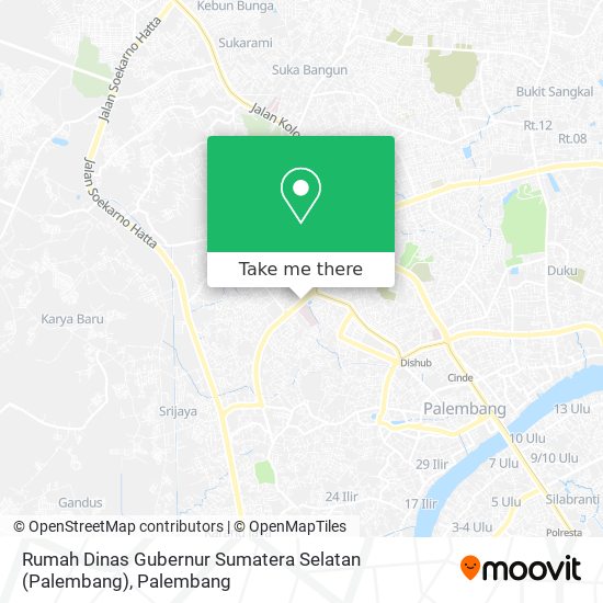 Rumah Dinas Gubernur Sumatera Selatan (Palembang) map