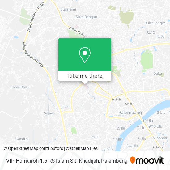 VIP Humairoh 1.5 RS Islam Siti Khadijah map