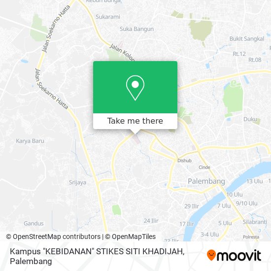 Kampus "KEBIDANAN"  STIKES SITI KHADIJAH map
