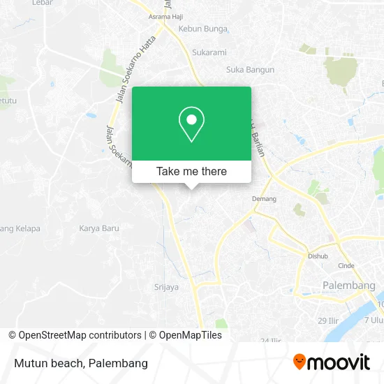 Mutun beach map