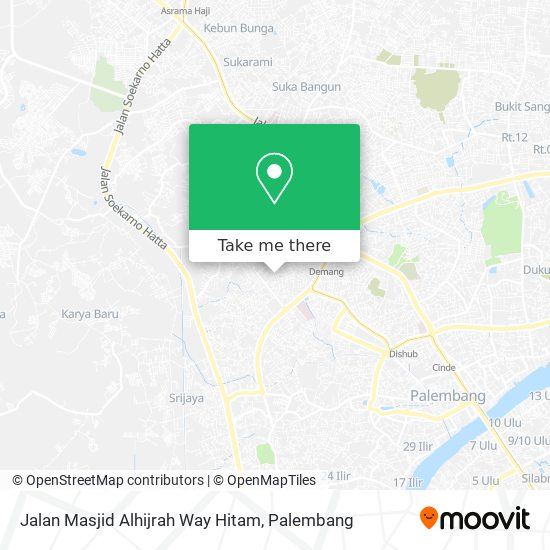 Jalan Masjid Alhijrah Way Hitam map