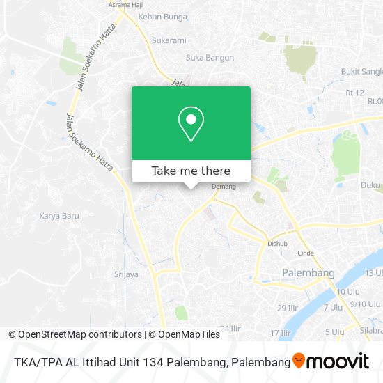 TKA / TPA AL Ittihad Unit 134 Palembang map