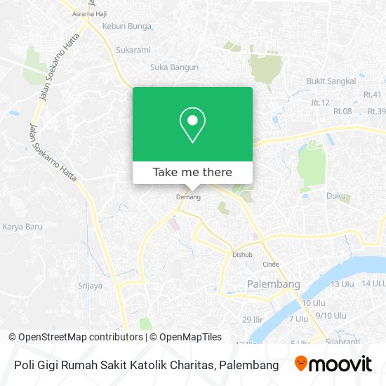 Poli Gigi Rumah Sakit Katolik Charitas map