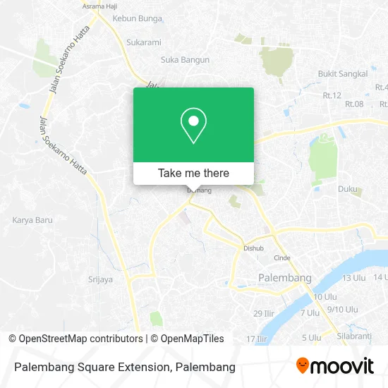 Palembang Square Extension map