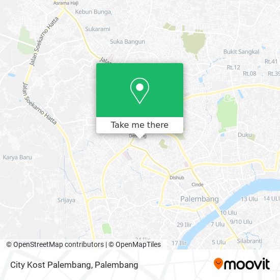 City Kost Palembang map