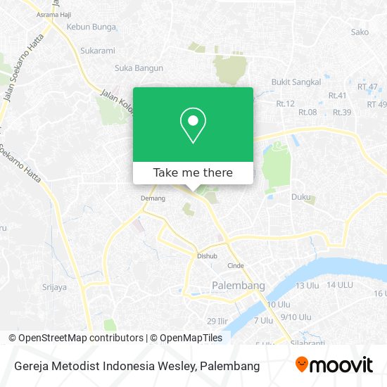 Gereja Metodist Indonesia Wesley map