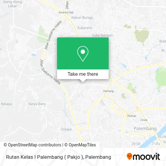 Rutan Kelas I Palembang ( Pakjo ) map