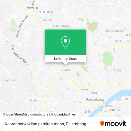 Kantor perwakilan pemkab muba map