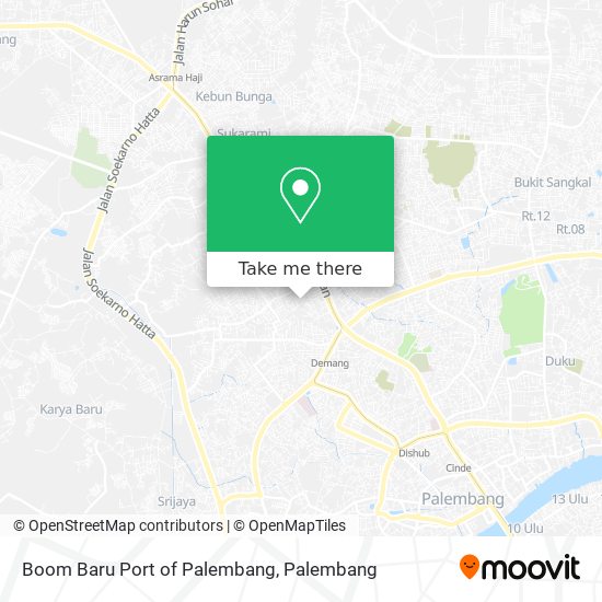 Boom Baru Port of Palembang map