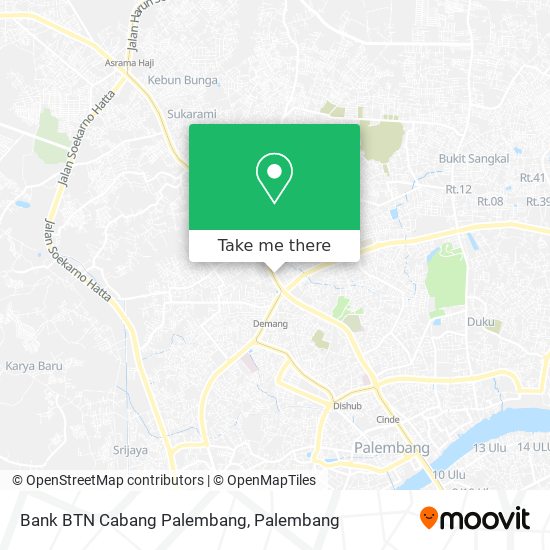 Bank BTN Cabang Palembang map