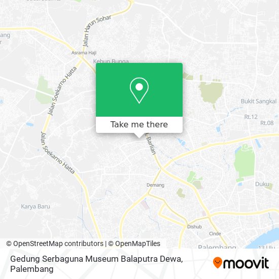 Gedung Serbaguna Museum Balaputra Dewa map