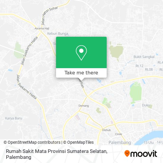 Rumah Sakit Mata Provinsi Sumatera Selatan map