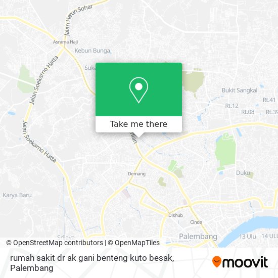 rumah sakit dr ak gani benteng kuto besak map