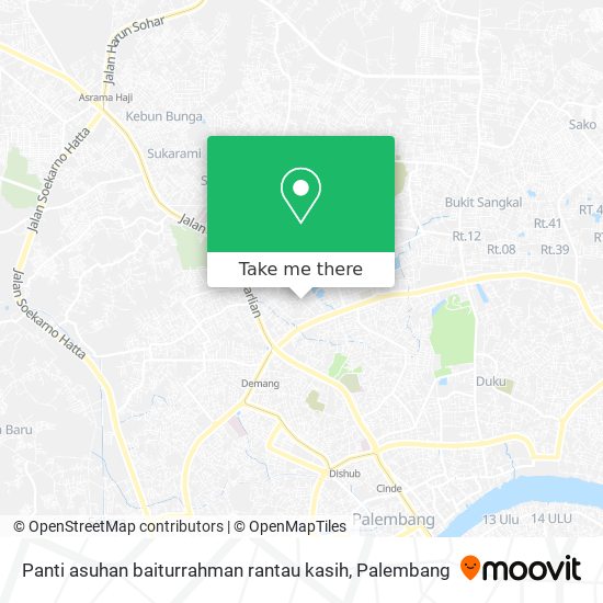Panti asuhan baiturrahman rantau kasih map
