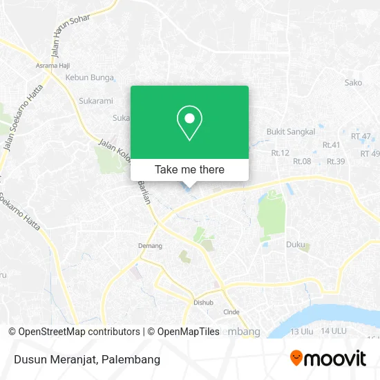 Dusun Meranjat map