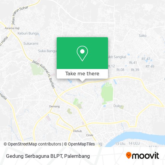 Gedung Serbaguna BLPT map