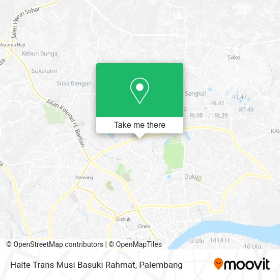 Halte Trans Musi Basuki Rahmat map