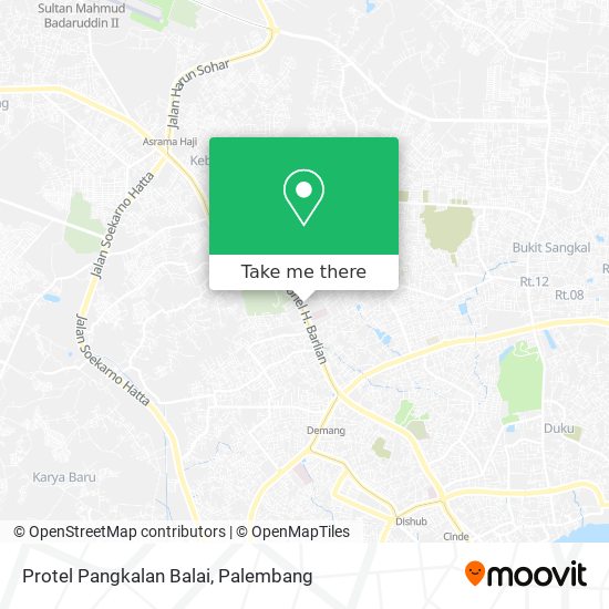 Protel Pangkalan Balai map