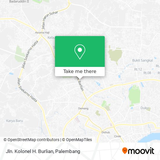 Jln. Kolonel H. Burlian map