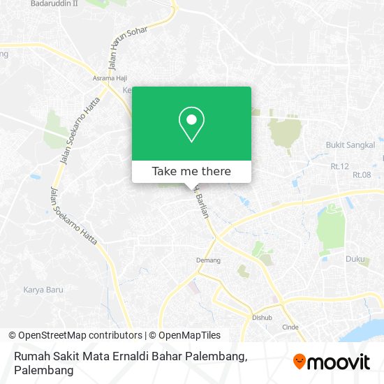 Rumah Sakit Mata Ernaldi Bahar Palembang map