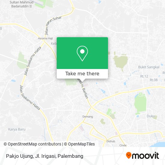 Pakjo Ujung, Jl. Irigasi map