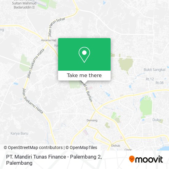 PT. Mandiri Tunas Finance - Palembang 2 map