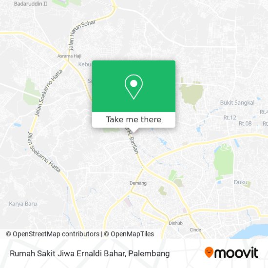Rumah Sakit Jiwa Ernaldi Bahar map