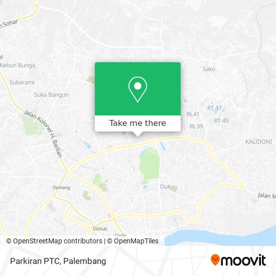 Parkiran PTC map