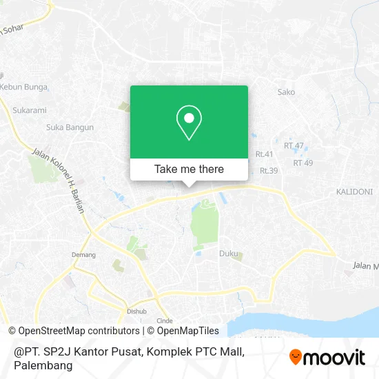@PT. SP2J Kantor Pusat, Komplek PTC Mall map