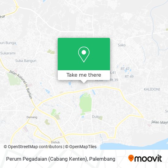 Perum Pegadaian (Cabang Kenten) map