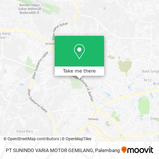 PT SUNINDO VARIA MOTOR GEMILANG map