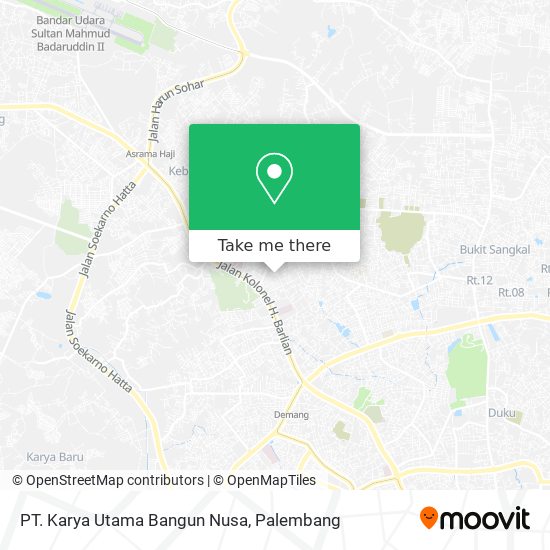 PT. Karya Utama Bangun Nusa map