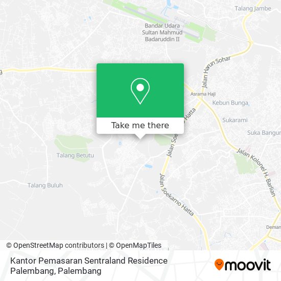Kantor Pemasaran Sentraland Residence Palembang map