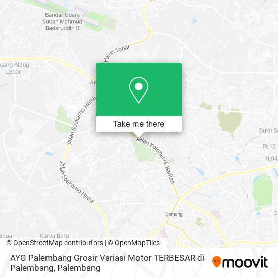 AYG Palembang Grosir Variasi Motor TERBESAR di Palembang map