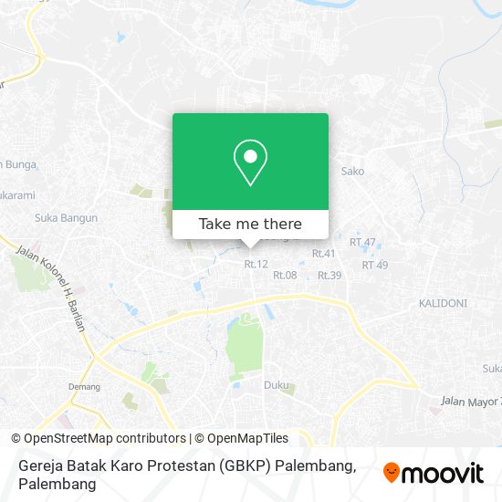 Gereja Batak Karo Protestan (GBKP) Palembang map