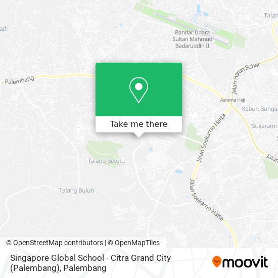 Singapore Global School - Citra Grand City (Palembang) map
