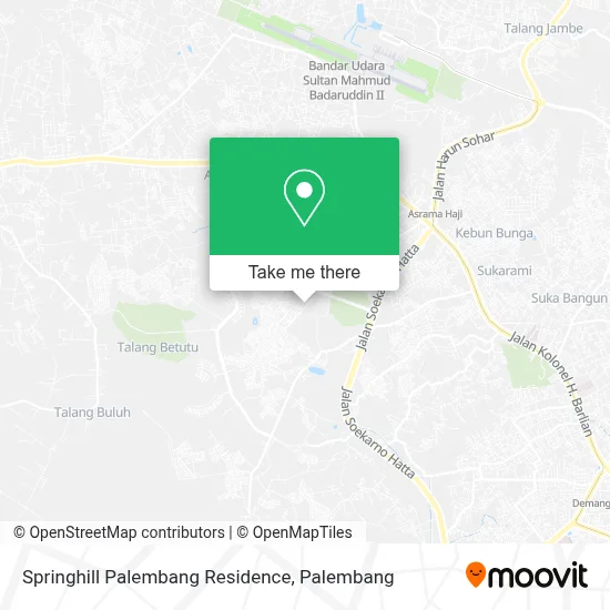 Springhill Palembang Residence map