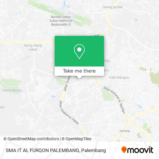 SMA IT AL FURQON PALEMBANG map