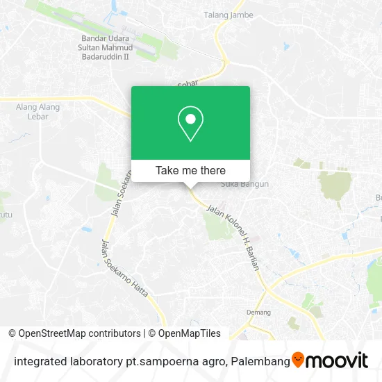 integrated laboratory pt.sampoerna agro map