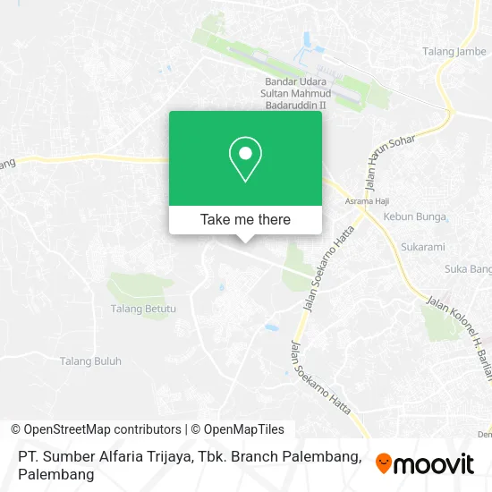 PT. Sumber Alfaria Trijaya, Tbk. Branch Palembang map