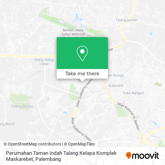 Perumahan Taman Indah Talang Kelapa Komplek Maskarebet map