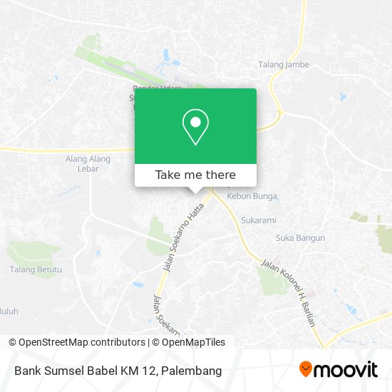 Bank Sumsel Babel KM 12 map