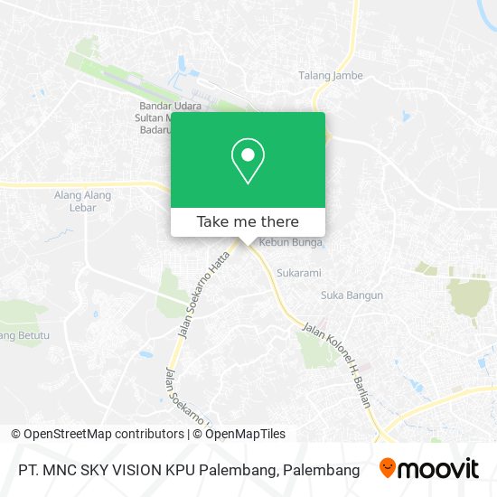 PT. MNC SKY VISION KPU Palembang map