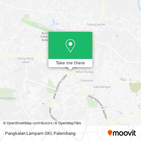 Pangkalan Lampam OKI map