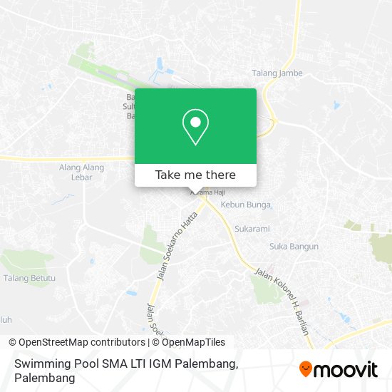 Swimming Pool SMA LTI IGM Palembang map
