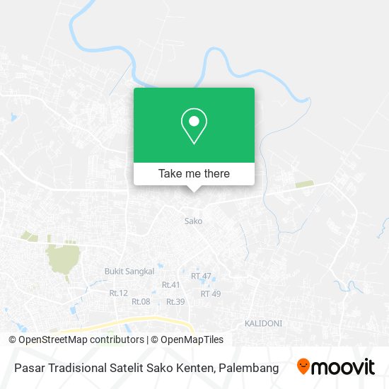 Pasar Tradisional Satelit Sako Kenten map