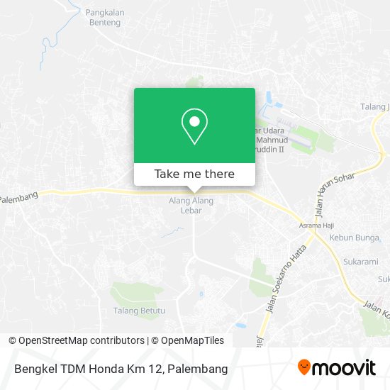 Bengkel TDM Honda Km 12 map