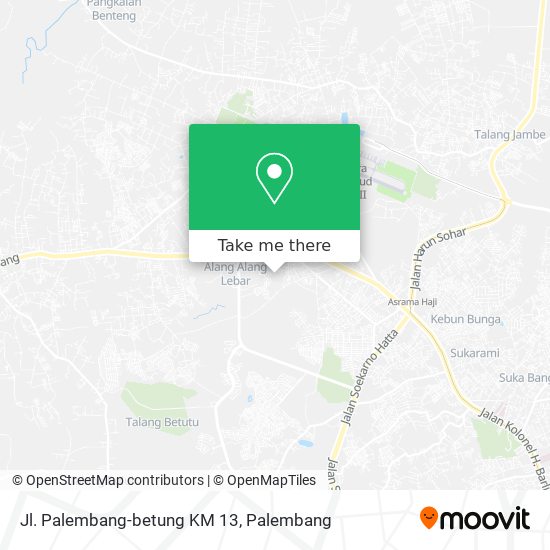 Jl. Palembang-betung KM 13 map