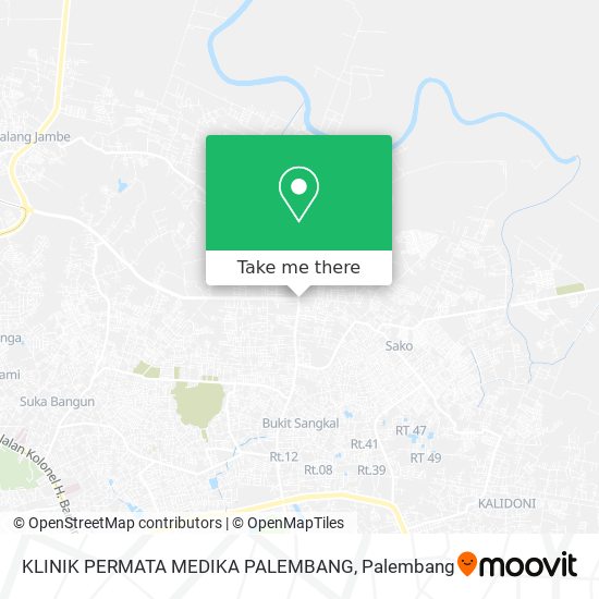 KLINIK PERMATA MEDIKA PALEMBANG map